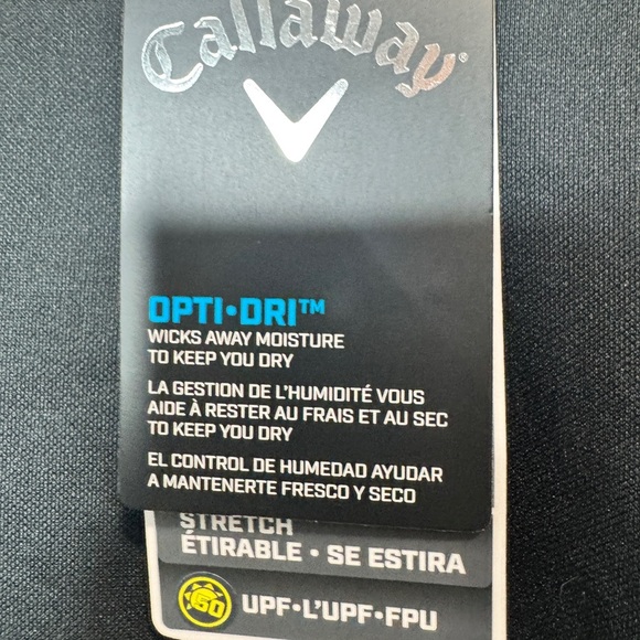 Callaway Long Sleeve Ottoman 1/4 Zip Pullover Black - Picture 7 of 10